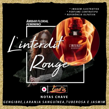 Perfume Similar Gadis 1002 Inspirado em L'Interdit Rouge Contratipo